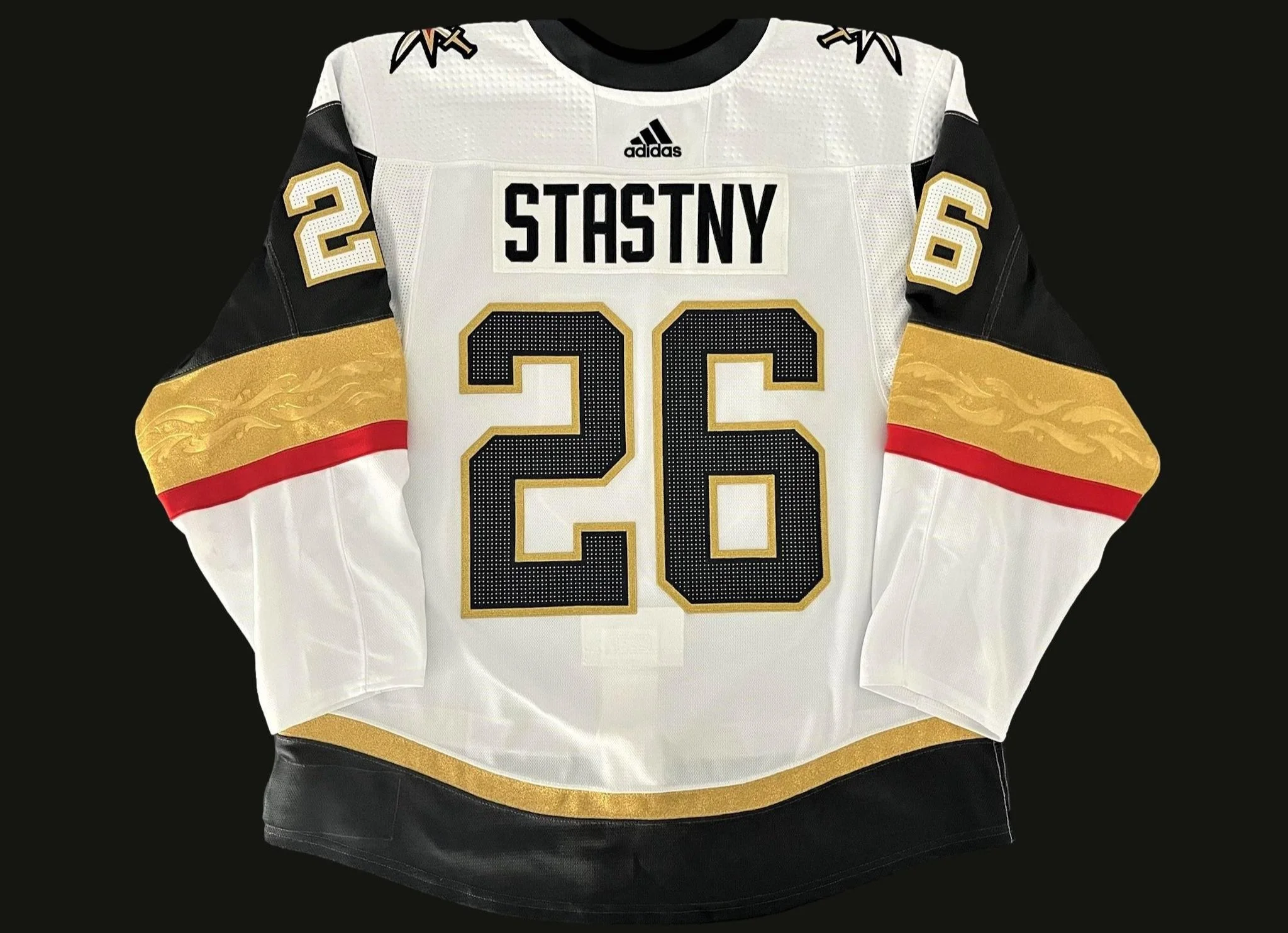 Paul Stastny 2019 2020 Vegas Golden Knights White Playoff Set Game Worn Jersey Desert Hockey Threads
